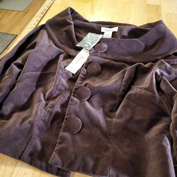 Cambridge Dry Goods Brown Velvet Blazer - Picture 12 of 12